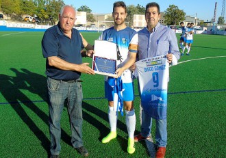 Diego Gomez con los Presidentes de Borja y Ejea